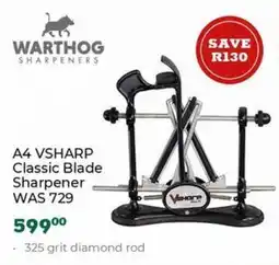 Outdoor Warehouse Warthog A4 VSHARP Classic Blade Sharpener offer