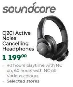 Outdoor Warehouse Soundcore Q20i Active Noise Cancelling Headphones offer