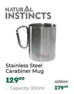 Outdoor Warehouse Natural Instincts Stainless Steel Carabiner Mug offer