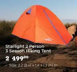 Outdoor Warehouse First Ascent Starlight 2 Person 3 Season Hiking Tent offer
