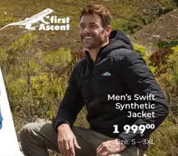 Outdoor Warehouse First Ascent Men's Swift Synthetic Jacket offer