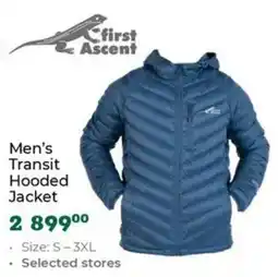 Outdoor Warehouse First Ascent Men's Transit Hooded Jacket offer