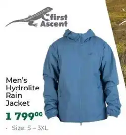 Outdoor Warehouse First Ascent Men's Hydrolite Rain Jacket offer