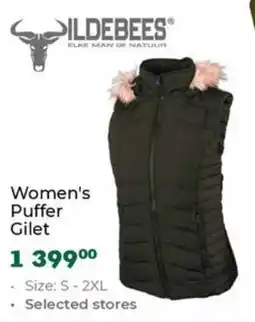 Outdoor Warehouse ILDEBEES Women's Puffer Gilet offer