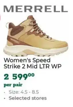 Outdoor Warehouse Merrell Women's Speed Strike 2 Mid LTR WP offer