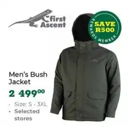 Outdoor Warehouse First Ascent Men's Bush Jacket offer