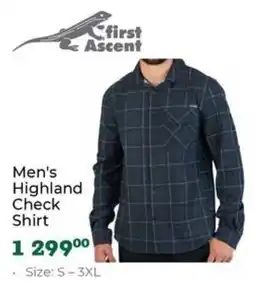 Outdoor Warehouse First Ascent Men's Highland Check Shirt offer