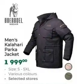 Outdoor Warehouse BOERBOEL Men's Kalahari Parka Jacket offer