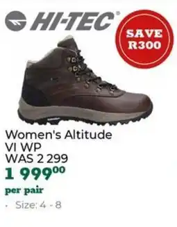 Outdoor Warehouse HI-TEC Women's Altitude VI WP offer