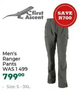Outdoor Warehouse First Ascent Men's Ranger Pants offer