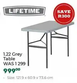 Outdoor Warehouse Lifetime Grey Table offer