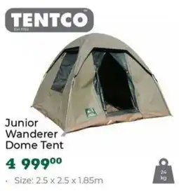 Outdoor Warehouse Tentco Junior Wanderer Dome Tent offer
