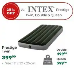 Outdoor Warehouse Intex Prestige Twin offer