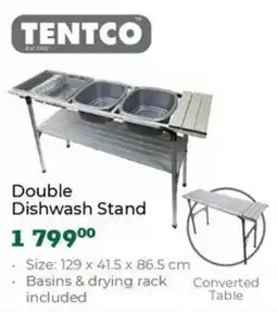 Outdoor Warehouse Tentco Double Dishwash Stand offer
