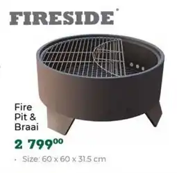 Outdoor Warehouse Fireside Fire Pit & Braai offer