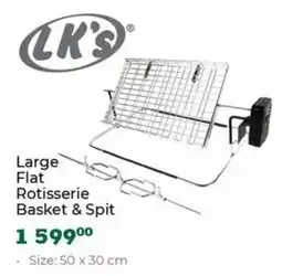 Outdoor Warehouse LK's Large Flat Rotisserie Basket & Spit offer