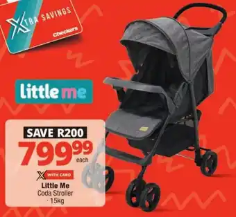 Checkers Little Me Coda Stroller offer