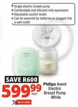 Checkers Philips Avent Electric Breast Pump offer