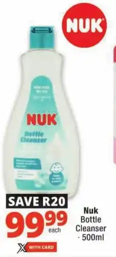 Checkers Nuk Bottle Cleanser offer