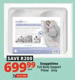 Checkers Snuggletime Full Body Support Pillow offer