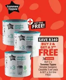 Checkers Tommee Tippee Simplee Sangenic Cassette offer