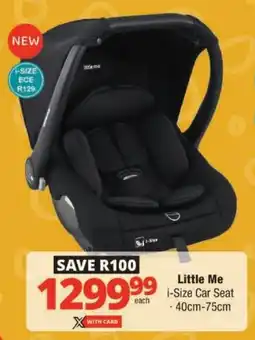 Checkers Little Me i-Size Car Seat offer