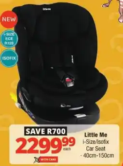 Checkers Little Me i-Size/ Isofix Car Seat offer