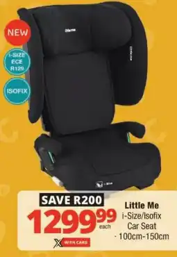 Checkers Little Me i-Size/ Isofix Car Seat offer