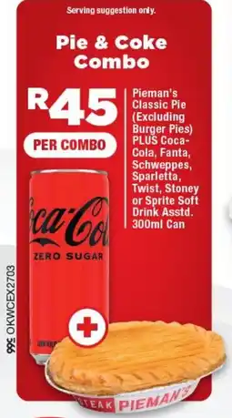OK Foods Pie & Coke Combo offer