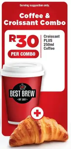 OK Foods Coffee & Croissant Combo offer