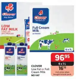 Makro CLOVER Low Fat or Full Cream Milk offer