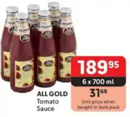 Makro ALL GOLD Tomato Sauce offer