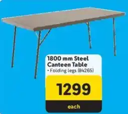 Makro Steel Canteen Table offer