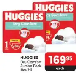 Makro HUGGIES Dry Comfort Jumbo Pack offer