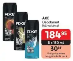 Makro AXE Deodorant offer