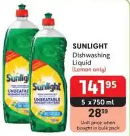 Makro SUNLIGHT Dishwashing Liquid offer