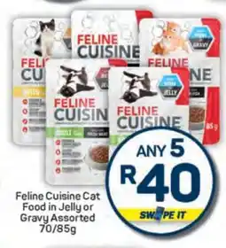 Pick n Pay Feline Cuisine Cat Food in Jelly or Gravy Assorted 70/85g offer