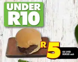 Shoprite OX LIVER BURGER each offer
