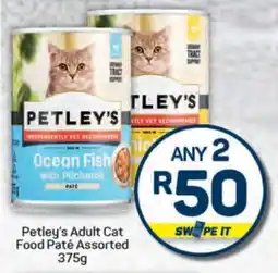 Pick n Pay Petley's Adult Cat Food Paté Assorted 375g offer