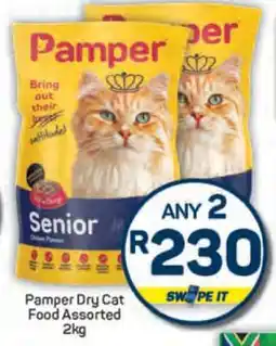 Pick n Pay Pamper Dry Cat Food Assorted 2kg offer
