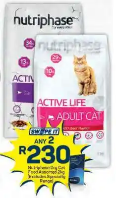 Pick n Pay Nutriphase Dry Cat Food Assorted 2kg offer