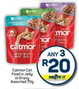 Pick n Pay Catmor Cat Food in Jelly or Gravy Assorted 70g offer