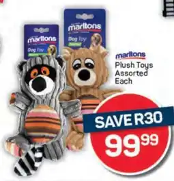 Pick n Pay marltons Plush Toys Assorted Each offer