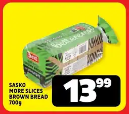 Usave Sasko more slices brown bread offer