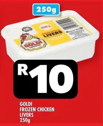 Usave Goldi frozen chicken livers offer