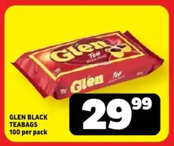 Usave Glen black teabags offer
