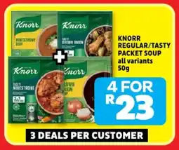 Usave Knorr regular/tasty packet soup all variants offer