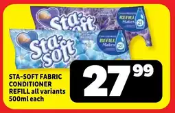 Usave Sta-soft fabric conditioner refill all variants offer