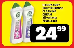 Usave Handy andy multipurpose cleaning cream all variants offer