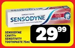 Usave Sensodyne cavity+ sensitivity toothpaste offer